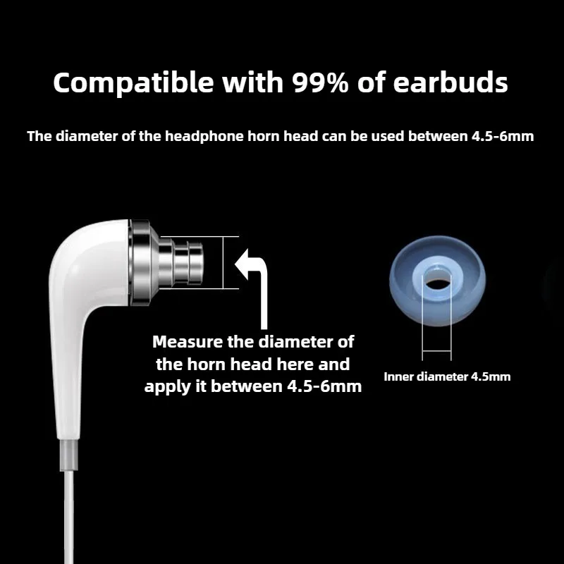 Silicone Ear Tip Replacement - For Samsung In-Ear Headphone， Universal Silicone