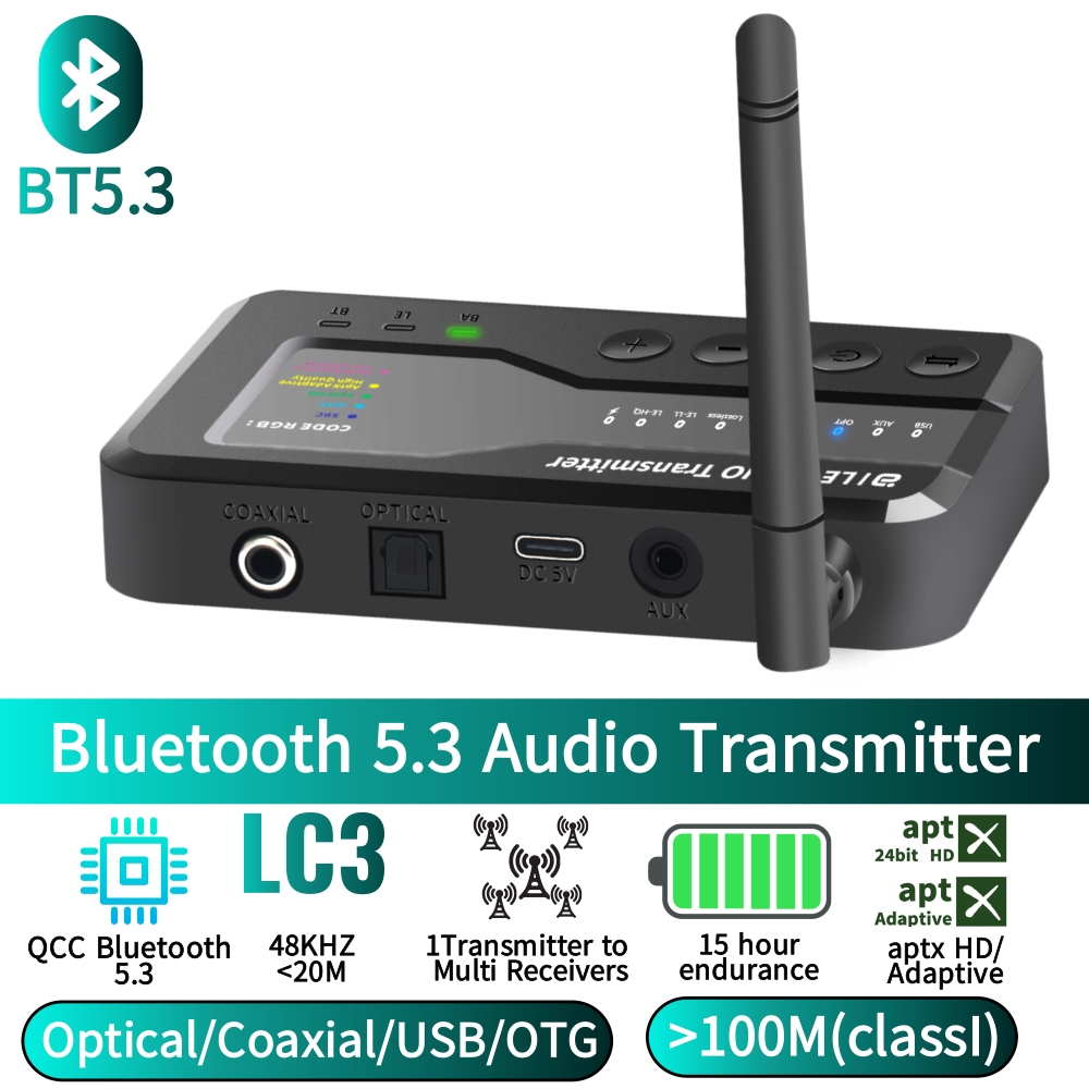 Bluetooth 5.3 Audio Transmitte - огляд і ціна Bluetooth Adapter Receiver